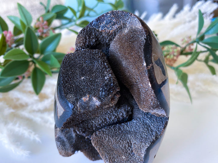 Large Septarian Dragon Egg - Geode Druzy Egg - Septarian Dragon Egg - Get Exact Item Listed