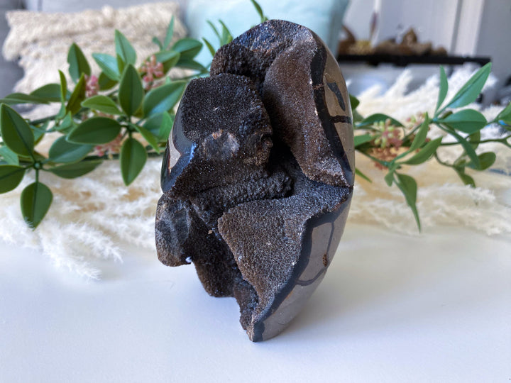 Large Septarian Dragon Egg - Geode Druzy Egg - Septarian Dragon Egg - Get Exact Item Listed