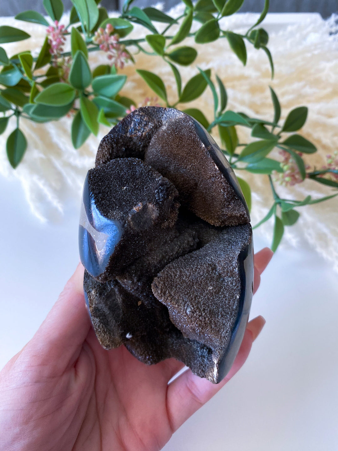 Large Septarian Dragon Egg - Geode Druzy Egg - Septarian Dragon Egg - Get Exact Item Listed