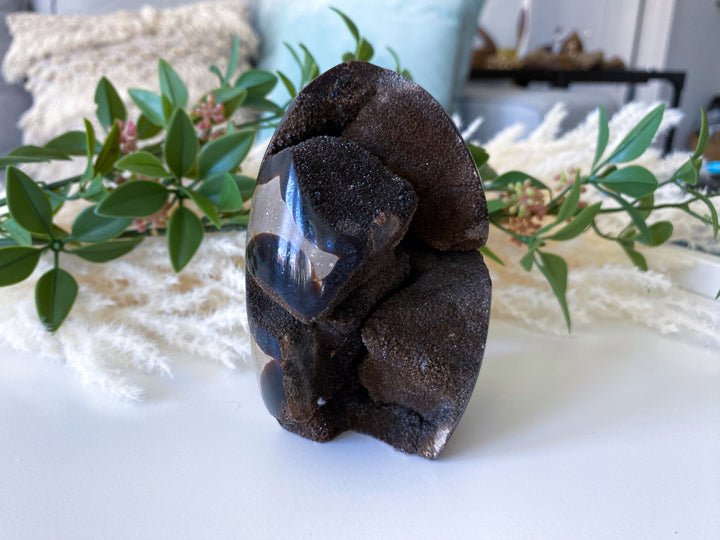 Large Septarian Dragon Egg - Geode Druzy Egg - Septarian Dragon Egg - Get Exact Item Listed