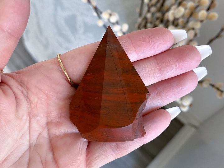 Red Jasper Top Polish Point